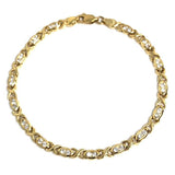 Bracelet en or jaune 10K X 4,2 MM Oval O WBG-028
