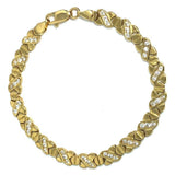Bracelet en or jaune 10K X 6 CZ WBG-029