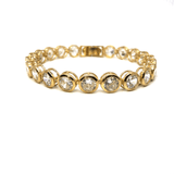 10K Yellow Gold Bracelet CZ 2 of 8MM WBG-033 - WORLDSTARBLING
