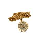 24in 3mm Curb Chain With King Tut Pendant STL_020 - WORLDSTARBLING