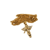 24in 3mm Curb Chain With Jesus Angel Pendant STL_018 - WORLDSTARBLING