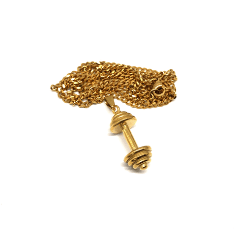 24in 3mm Curb Chain With Weight Pendant STL_027 - WORLDSTARBLING