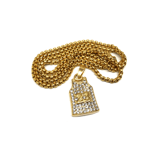 24in 3mm Rolo Chain With Jersey 23 Pendant STL_034 - WORLDSTARBLING