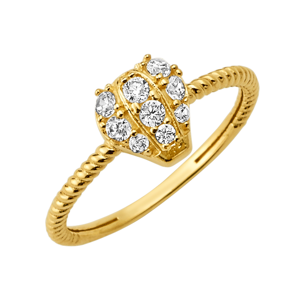 10K/14K Gold Cluster Ring Colored Gemstones