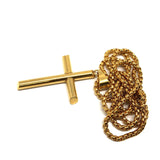 24in 3mm Rolo Chain With Cross Pendant STL_013 - WORLDSTARBLING