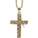 Rope Chain 2.5MM 10K With Cross OR 10K MNG-130 - WORLDSTARBLING
