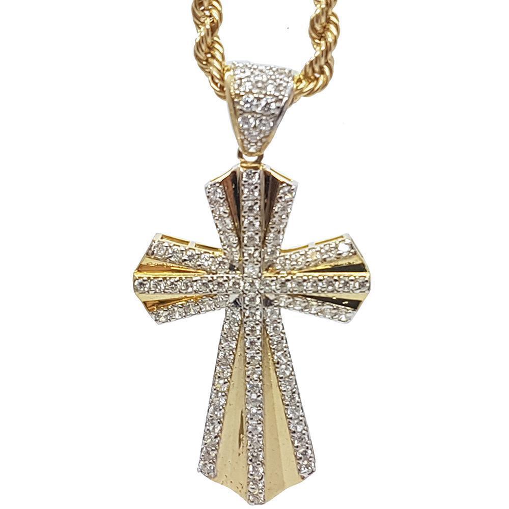Rope Chain 4.0MM 10K With Cross OR 10K MNG-017 - WORLDSTARBLING
