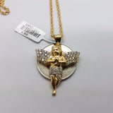 Rope Chain 10K With Pendentif Angle 10K - WORLDSTARBLING