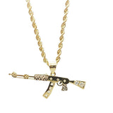 Rope Chain 2.5MM With AK47 NSA-012 - WORLDSTARBLING