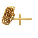 24in 3mm Rolo Chain With Cross Pendant STL_013 - WORLDSTARBLING