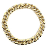 10K Yellow Gold 1.12CT Diamond Cuban Link Bracelet DBG-002 - WORLDSTARBLING