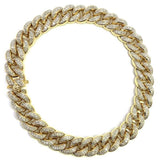 10K Yellow Gold 2.26CT Diamond Cuban Link Bracelet DBG-003 - WORLDSTARBLING