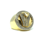 10K Yellow & White Gold 0.52CT Diamond Ring DRG-004 - WORLDSTARBLING