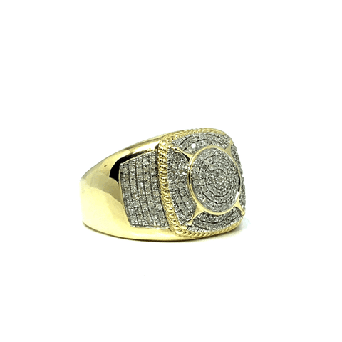 10K Yellow & White Gold 0.51CT Diamond Ring DRG-005 - WORLDSTARBLING