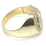 10K Yellow Gold and White Franc Mason Ring FMR_002 - WORLDSTARBLING