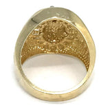10K Yellow Gold Franc Mason Ring FMR_003 - WORLDSTARBLING