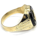 10K Yellow Gold Franc Mason Ring FMR_006 - WORLDSTARBLING