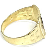10K Yellow Gold and White Franc Mason Ring FMR_008 - WORLDSTARBLING