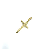 10K Yellow Gold Cross Pendant S GCP-051 - WORLDSTARBLING
