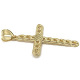 10K Yellow Gold Cross Pendant GCP_003 - WORLDSTARBLING