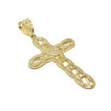 10K Yellow Gold Cross Pendant | GCP_006 - WORLDSTARBLING
