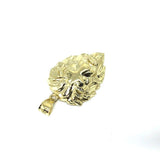 10K Lion Head Gold Pendant with Diamond Cut XL LGP-016 - WORLDSTARBLING