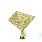 10K Yellow Gold Pyramid Pendant XL MPG-359 - WORLDSTARBLING