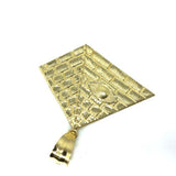 10K Yellow Gold Pyramid Pendant XL MPG-359 - WORLDSTARBLING