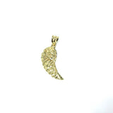 10K Yellow Gold Small Angel Wing With Diamond Cut MPG-366 - WORLDSTARBLING