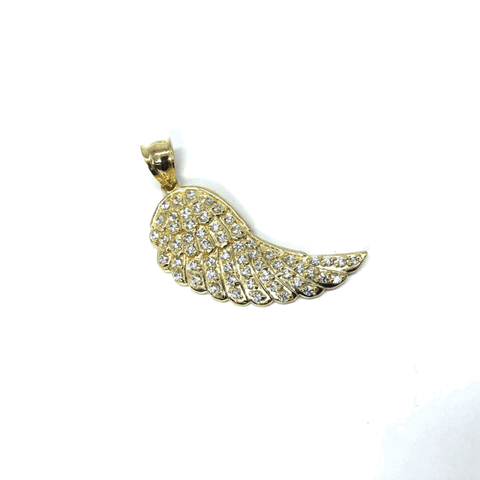 Angel Wing in 10K Gold with Cubic Zircons MPG-368 - WORLDSTARBLING