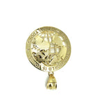 10K Scarface M Gold Globe Pendant MPG-369 - WORLDSTARBLING