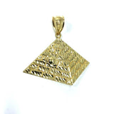 10K Yellow Gold Pyramid Men's Pendant L MPG-372 - WORLDSTARBLING