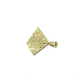 10K Yellow Gold Pyramid Pendant S MPG-374 - WORLDSTARBLING