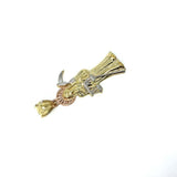 10K Yellow Gold 3 Tons Red Pink Reaper MPG-376 - WORLDSTARBLING