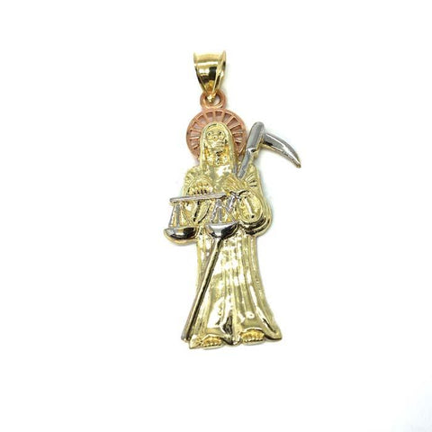 10K Yellow Gold 3 Tons Red Pink Reaper MPG-377 - WORLDSTARBLING