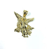 Men's Gold Angel Pendant MPG-398 - WORLDSTARBLING