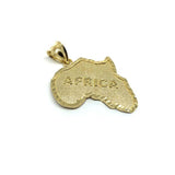 Map Of Africa 10K Yellow Gold Men's Pendant M MPG-426 - WORLDSTARBLING