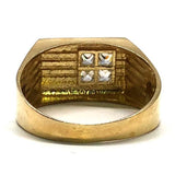 10K Yellow Gold Men Cubic Zirconia Ring MRG-181 - WORLDSTARBLING