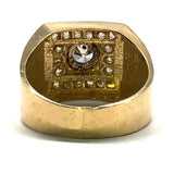 Two-Tone Cubic Zirconia Gold Ring