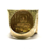 10K Yellow Gold Diamond Cut Ring MRG-211 - WORLDSTARBLING