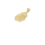 10K Yellow Gold Nugget Pendant NUG_003 - WORLDSTARBLING