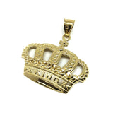 10K King Crown Gold Pendant RGP-008 - WORLDSTARBLING