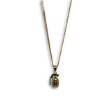 24IN 3MM GRENADE PENDANT WITH CHAIN STL_056 - WORLDSTARBLING