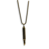 24IN 4MM Rollo Chain Gold Plated Stainless With Bullet Pendant STL_099 - WORLDSTARBLING