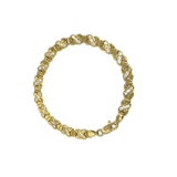10K Yellow Gold Bracelet X 6 CZ WBG-029 - WORLDSTARBLING